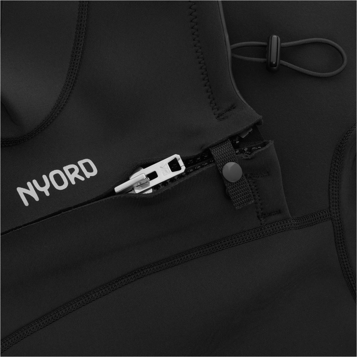 2026 Nyord Mens Solu Yulex 2/2mm Short Sleeve Chest Zip Fl Wetsuit SOLM22SSF001 - Black